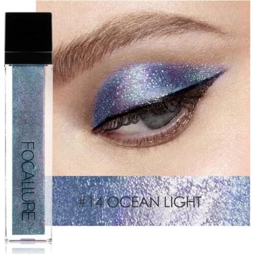 FOCALLURE Glitter Lasting Waterproof Liquid Eyeshadow Sparkling Daily Makeup Kit