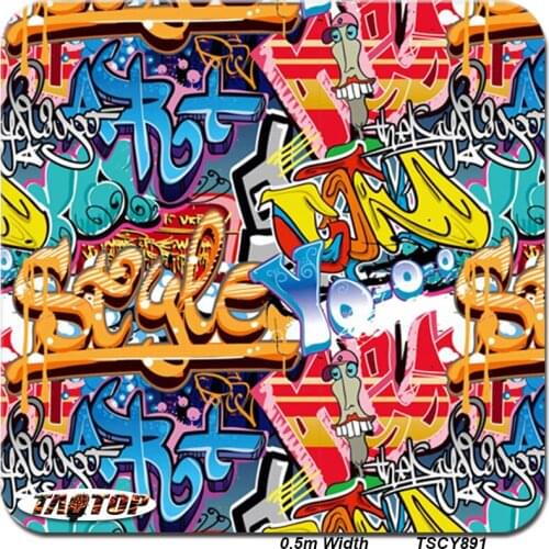 ITAATOP TSCY891 0.5M*10M Bomb Sticker Hydro Dipping Liquid Dipping Films Water Transfer Printing Film