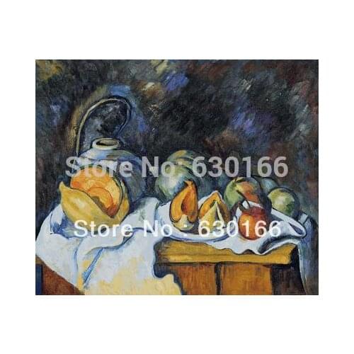 Still Life with Apples and Melons by Paul Cezanne Oil Painting on Canvas Handmade Wall Art Painting Still Life