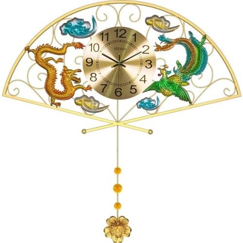 Chinese 3D wall clock wall stickers Wall decorations living room wall ornament clocks wall modern design clock Modern Home decor