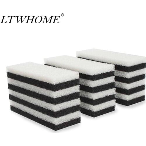 LTWHOME Compatible Foam Filters and Carbon Filters Set Suitable for Interpet PF4 Internal Filter