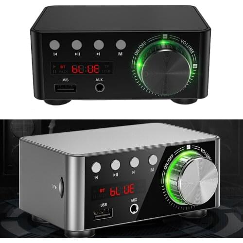 50WX2 Bluetooth 5.0 Power Amplifier Board TPA3116 Receiver Stereo Home Car Audio Amp USB U-disK TF Music Card Player