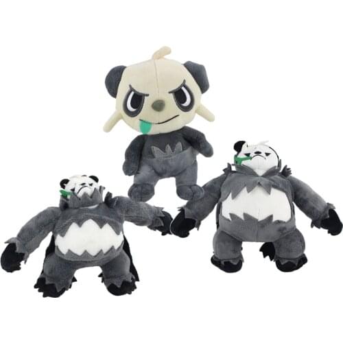 14-27cm Anime Pangoro Pancham Cartoon Animal Plush Toys Stuffed Dolls Best Gift