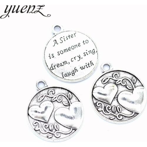 YuenZ 4pcs Antique silver colour English nameplate charms diy retro jewelry fit Earring keychain hair card pendant 29*25mm S273