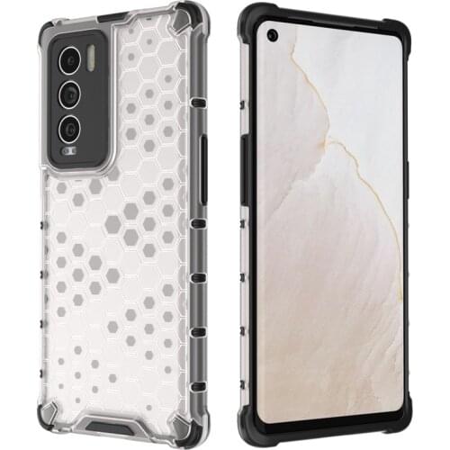 Honeycomb Style Bumper Shockproof Case For Realme GT Master Explorer C20 C21 V11 V13 5G 8 Pro Transparent Acrylic Back Cover