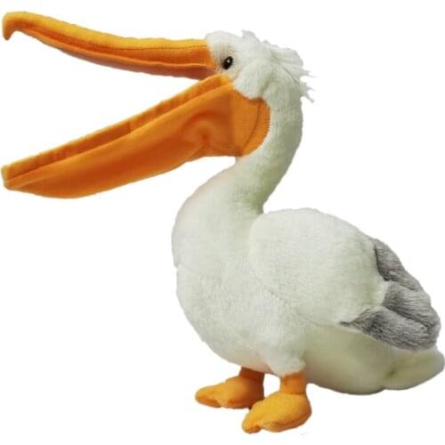 30cm Lifelike Pelican Stuffed Toys Big Mouth Pelican Plush Toys Simulation Bird Plush Animals Toy Gifts For Kids