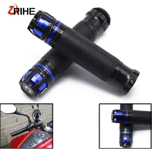 Free Shipping 7/8"22MM Motorcycle CNC Handle Grips Motorbike Handlebar Ends For Suzuki gsf 600 bandit gs1000 gs500e gs 500 e