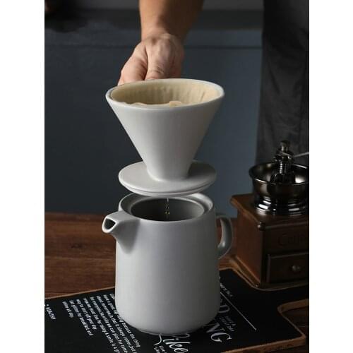 Hand brewing coffee pot coffee brewing appliance drip type v60 coffee filter hand brewing cup home set