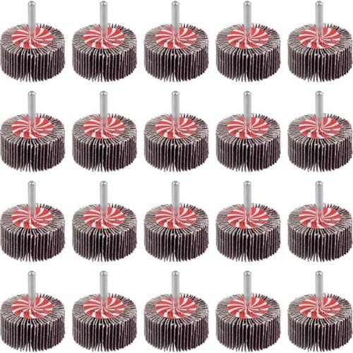 SHGO HOT-20Pack Abrasive Flap Wheel Sande Sanding Flap Grinding Wheels 80 Grit Aluminum Oxide for Remove Rust and Weld Burr