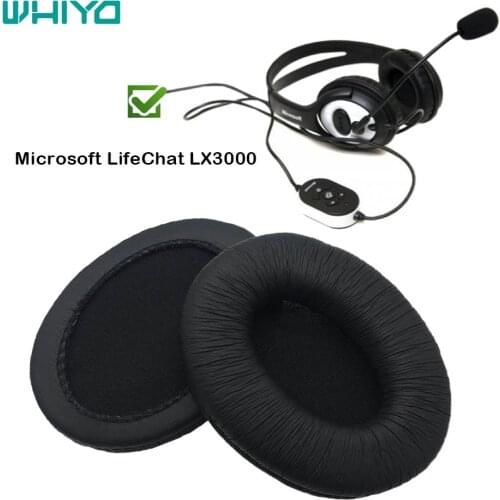 Whiyo Replacement Ear Pads for Microsoft LifeChat LX 3000 LX3000 LX-3000 Headphones Headset Cushion Cover Cups