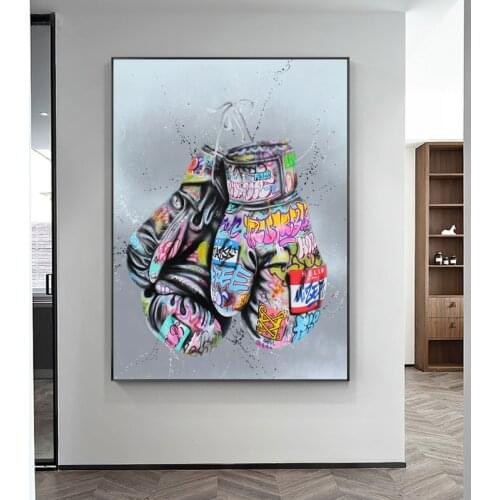 Street Graffiti Boxing Gloves Posters Diamond Painting DIY 5D Cross Stitch Full Square/Round Diamond Embroidery Mosaic Ho