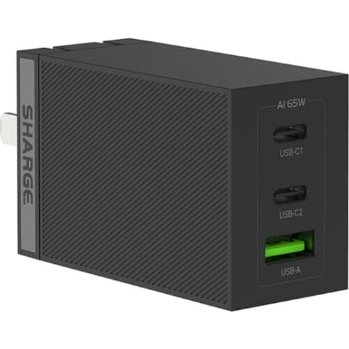 SHARGE 65W GaN charger multi-port mobile phone notebook fast charging head PD3.0 QC2.0 QC3.0 FCP SCP