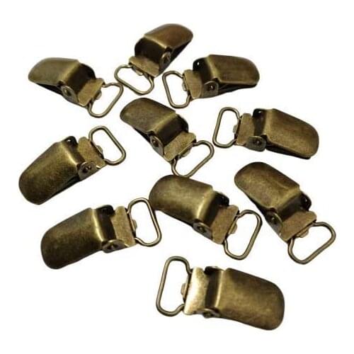 10mm Non-slip Stocking Clip Garter Socks Belt Fastener Clips metal clasp holder Suspender Clips 2pcs