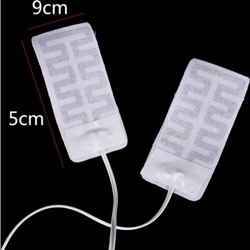 1 Pair 5*9CM 5V USB Heated Socks Carbon Fiber Pads Electric Heated Insoles Winter Warm Arm Hands Waist Heated Gloves