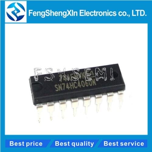 10pcs/lot New original SN74HC4060N 74HC4060 74HC4060N DIP-16 14-STAGE ASYNCHRONOUS BINARY COUNTERS AND OSCILLATORS