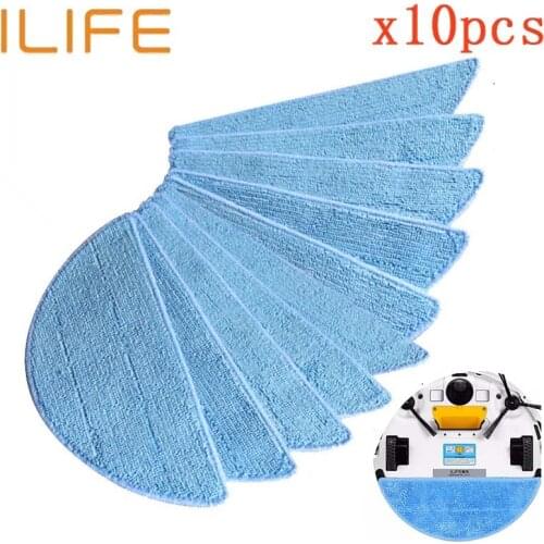 10 pcs/set Mop Cloth accessories for chuwi ilife v5s ilife v5 pro ilife x5 V3+ V5 V3 v5pro V50 V55 vacuum cleaner parts cleaning