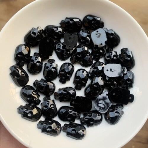 100pcs 9*14mm Acryl Rhinestone Button Home Garden Crafts Cabochon Scrapbook DIY Accessories -HT35