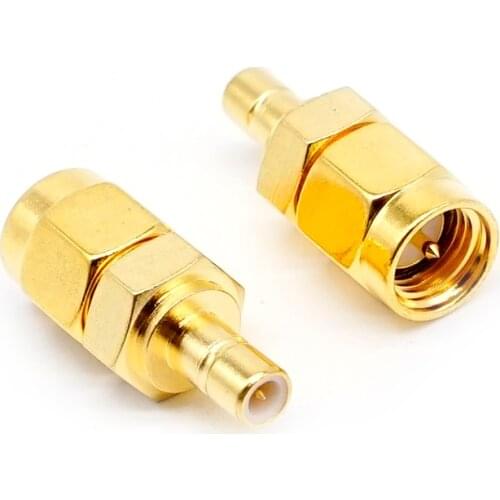 2PCS 50ohm SMA Male to SMB Male Car DAB Digital Radio Aerial Antenna Connector Adapter