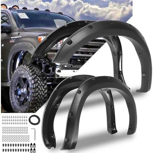 4PCS For Fender Flare Car Accessories Black Color Mudguards For Toyota Tundra 2007-2013