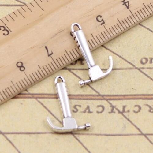 30pcs Charms Claw Hammer Tool 19x13mm Tibetan Pendants Crafts Making Findings Handmade Antique Jewelry DIY Necklace