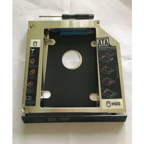 WZSM 12.7mm SATA 2nd HDD SSD Hard Drive Caddy for Fujitsu Lifebook T580 T730 TH700 AH530 AH531 AH532