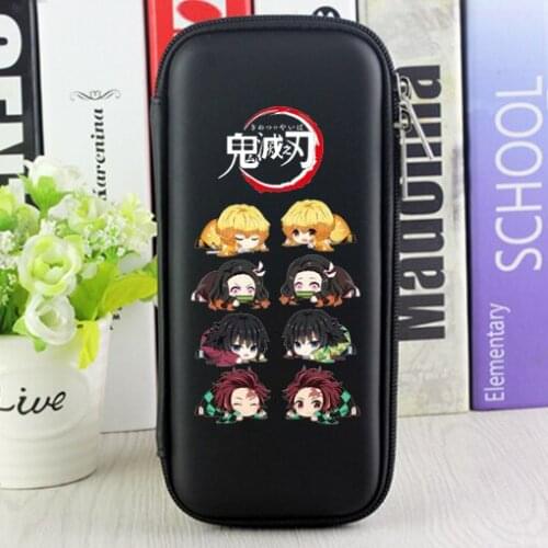 Anime Demon Slayer Kimetsu No Yaiba Kamado Tanjirou Nezuko Zenitsu Inosuke Zipper Pen Pencil Bag Case Stationery Cosplay Gift