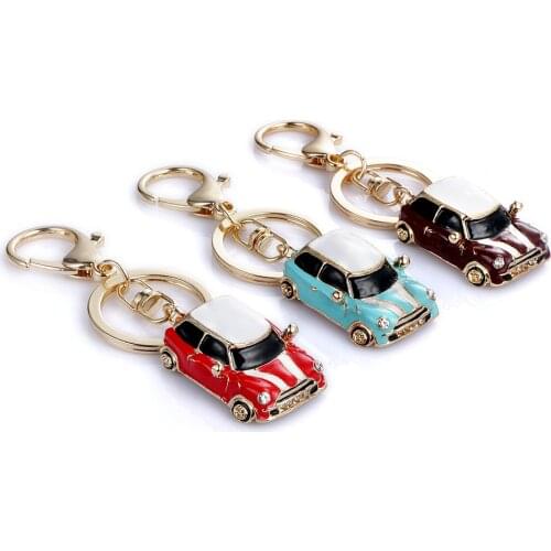 Car Keychain Alloy Key Chain Ring for Mini-Cooper One Car Accessories