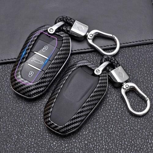 Shell Cover Holder Car Key Fob Case 5008 DS5 DS6 For Peugeot 208 DS3 For Citroen C4 C5 X7 C4L C6 C3-XR 3008 4008 Accessories