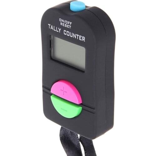 Digital Hand Tally Counter Electronic Manual Clicker Golf Gym Hand Held Counter
