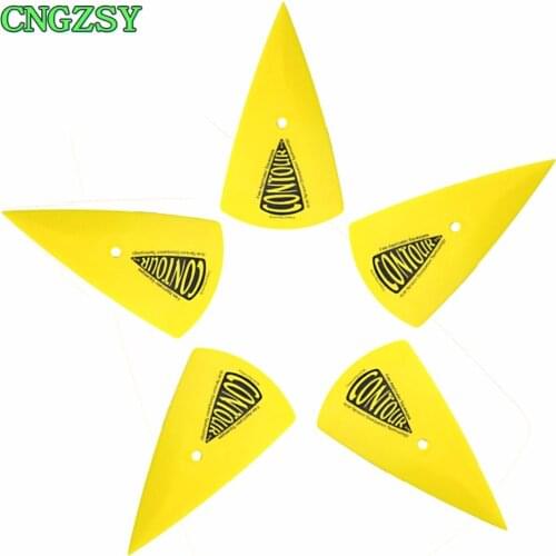 CNGZSY 5pcs Car Wrap Scraper Pointed ABS Foot Contour Vinyl Squeegee Window Tinting Auto Sticker Foil Installation Tools 5A13