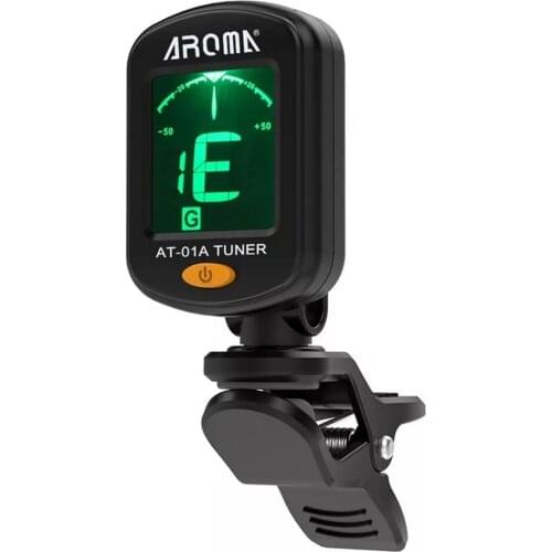 Electric Guitar Tuner Pedal Clip on Chromatic Digital Mini LCD Screen Tuners for Guitar Bass Violin Ukulele Accessories