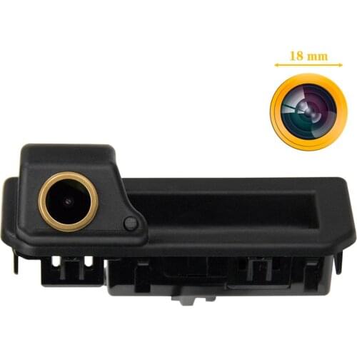 HD 1280x720p Golden Rear View Backup Camera for Audi A5 A6 Q2 Q2L Q3 Q5 Q5L SEAT Arona Porsche Cayenne Skoda Rapid KODIAQ KAROQ