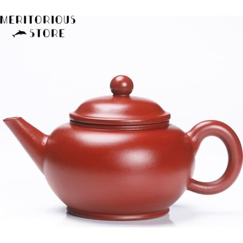 Yixing Teapot Tea Pot Filter Xishi Pot Beauties Ore Handmade Purple Clay Teaware Customized Gifts Drinkware Set Drink Puer 250ml
