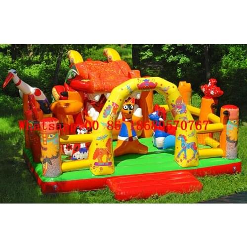 China Guangzhou) inflatable slides, inflatable castles, Inflatable pool slide Obstacle course TOB-198