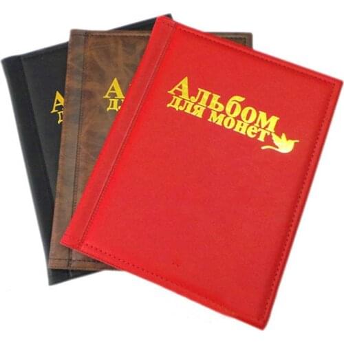 Coins Storage Book 250 Pieces Commemorative Coin Collection Album Holders Collection Volume Folder Hold Multi-Color Empty Coin