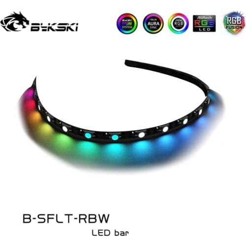 Bykski A-RGB Soft LED Strip 116/159/230/283/330/413/500mm LIght Bar Length Flexible Strip Lighting 5V PC Case Water Cooler MOD