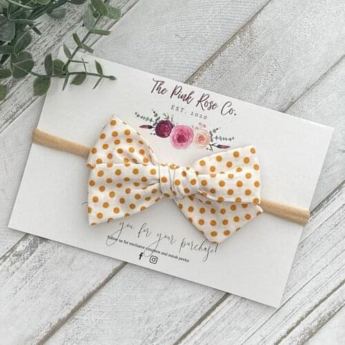 Customize Headband Display Card Add LOGO Headband Cards Thank You For Your Order Cards Business Thank You Package Insert