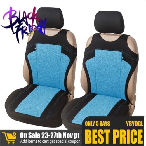 T-shirt Styling Car Front Seat Cover Universal Fit Most Vehicles Cationic Fabric 3 Color Optional Decor Car Seat Protector