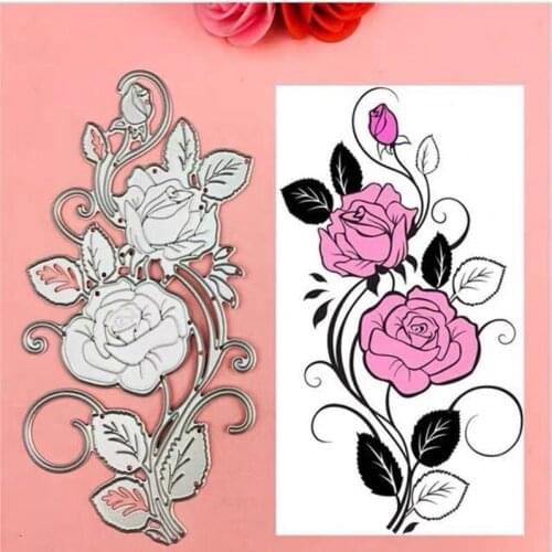 New Rose Flower Metal Cut Dies Stencils for Scrapbooking Stamp/Photo Album Decorative Embossing DIY Paper Cards