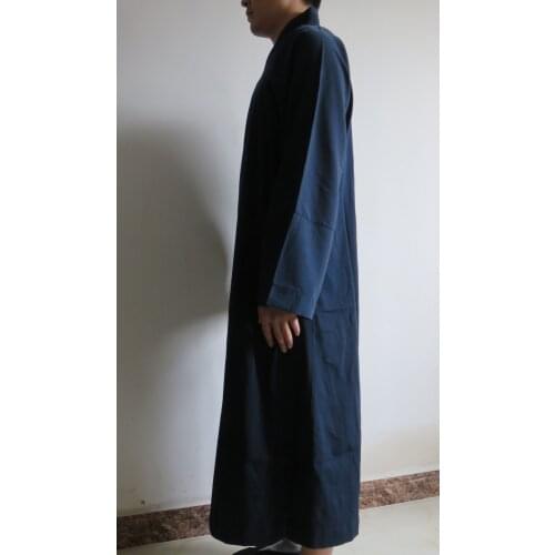 Autumn&Spring Taoist suits taoism clothing kung fu uniforms Martial arts robe dark gray