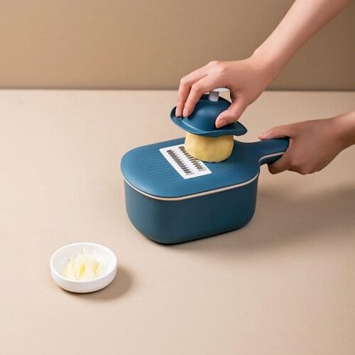 Vegetable Fruit Slicer Cutter Grater Shredders Multi-function Potato Carrot Cucumber Slicer Drain Basket Kitchen Accessories