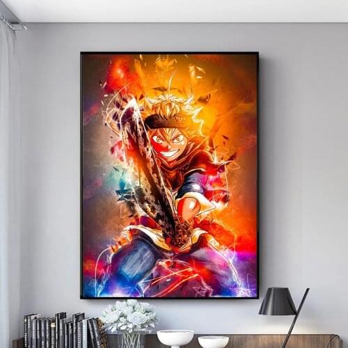 Japanese Anime Black Clover Posters And Prints Wall Decoration Art Canvas Painting Pictures Cuadros for Teen Room Home Decor