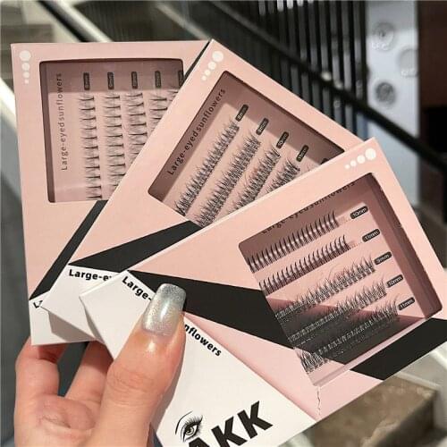 60 Pairs Makeup Eyelashes 3D Mink Lashes Fluffy Soft Wispy Natural Cross Eyelash Extension Reusable Lashes Mink False Eyelashes