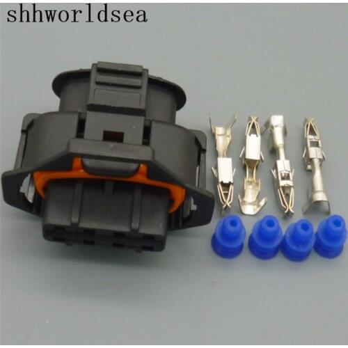 Shhworldsea 5/30/100sets 3.5mm 4-way sealed Plug Connector for For Ford Falcon Territory BA BF FG 4.0L Turbo MPS / MAP Sensor