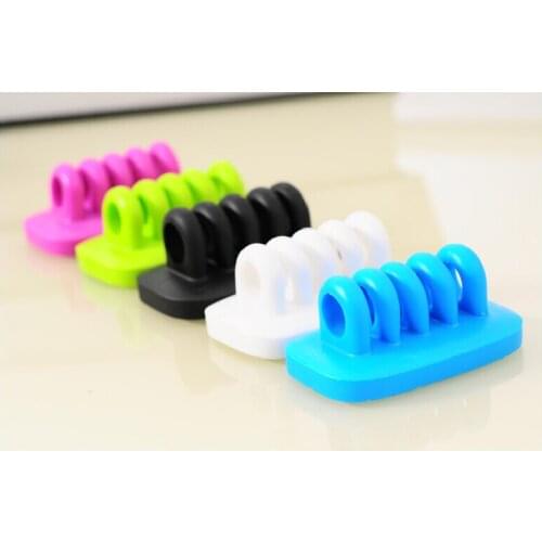 2019 Desktop computer Cable Winder wire line unit with four screens fixed-line network cable winding device Cable Wire Organizer