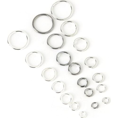 High Quality 0.8*8mm 200pcs/lot Alloy Single Loops Open Jump Rings&Split Rings jewelry findings DIY FQA020-06