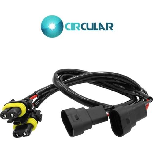 2 Pcs Wire Harness 9005 HB3 9006 HB4 ballast power cable conversion harness socket adapter HID LED headlight fog lamp connector