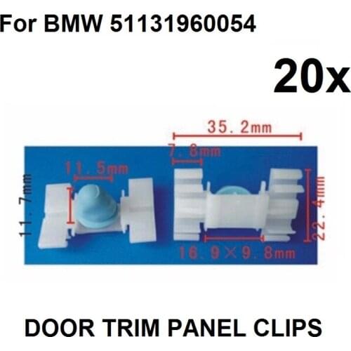 20x Trim Clip Mounting Clips with grommet For BMW 3 e36 | 51131960054