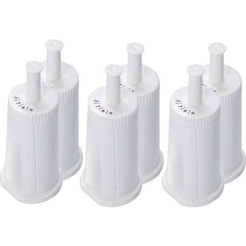 6 Pack of Replacement Water Filter for Breville Claro Swiss Espresso Coffee Machine - Compare to Part BES008WHT0NUC1