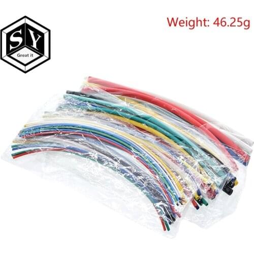 GREAT IT Electric Unit 70pcs Flame Retardant Durable 7 Color Assorted Colors Ratio 2:1 Polyolefin Heat Shrink Tubing Tube Kits